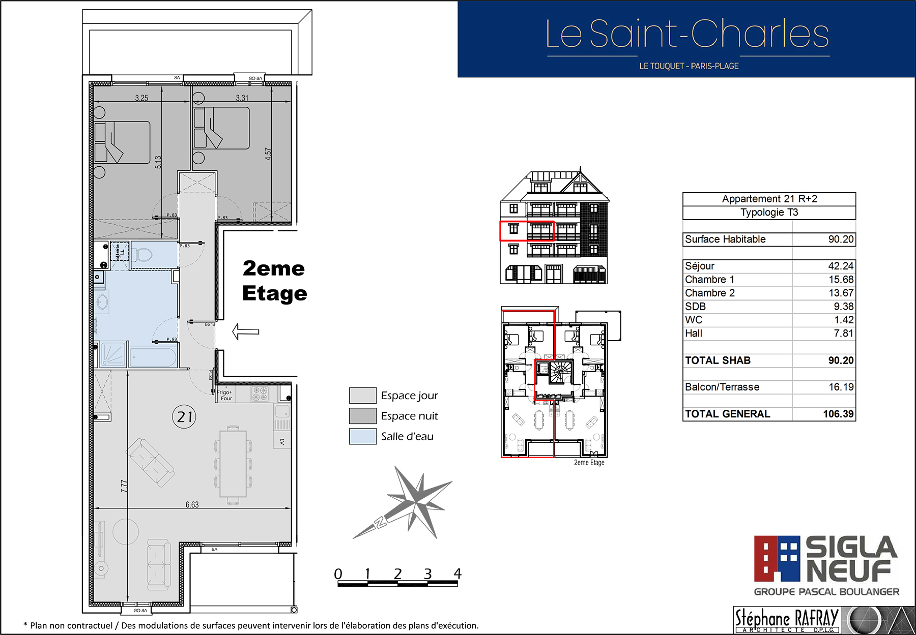 Appt 21 plan de vente sigla neuf le saint charles le touquet