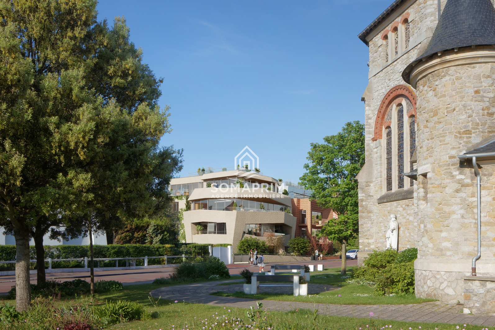 CDP Touquet PV02 Eglise 03 Perso Crop C2P agence immobiliere somaprim touquet