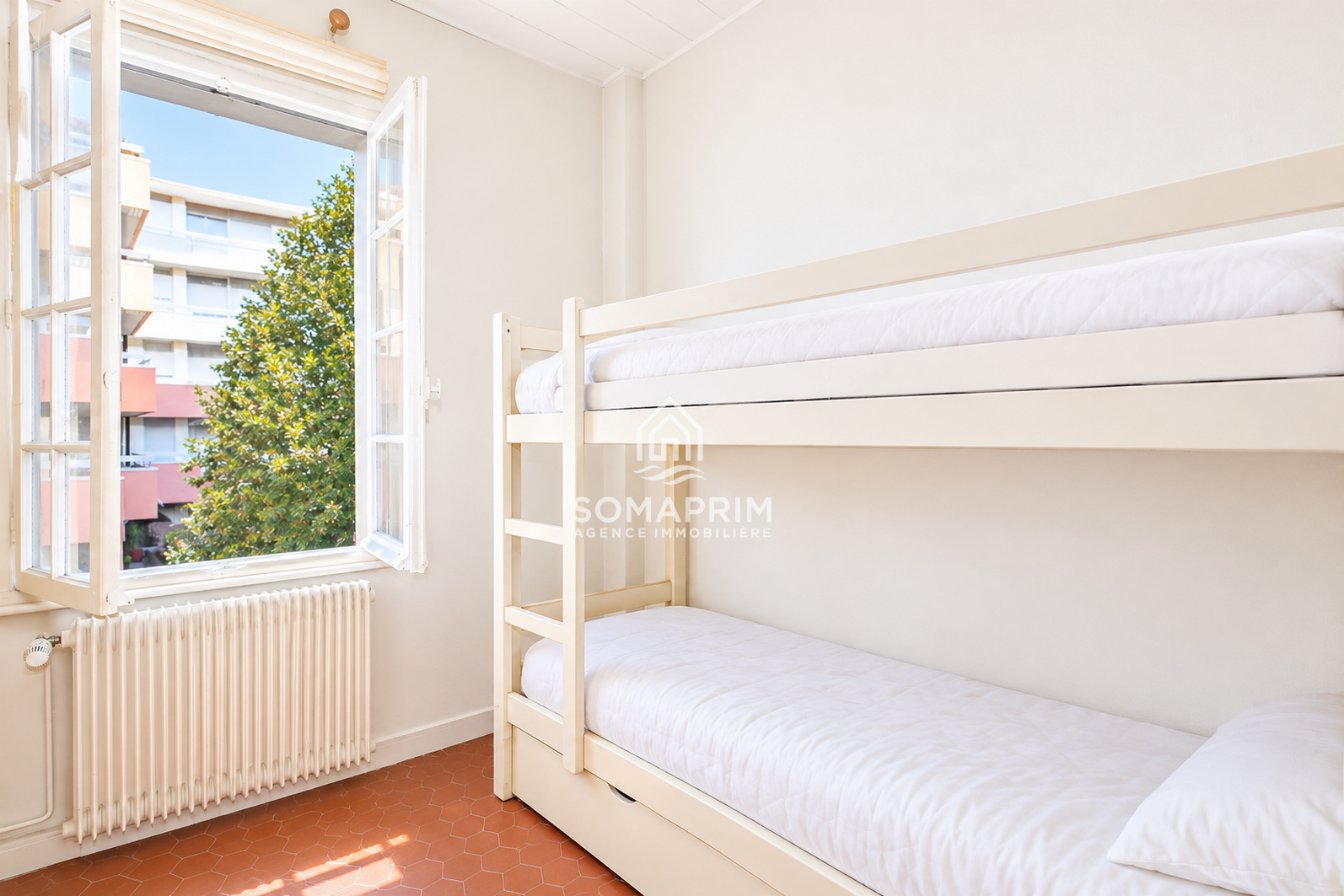 Chambre scandinave avec lit superpos&eacute; agence immobiliere somaprim touquet